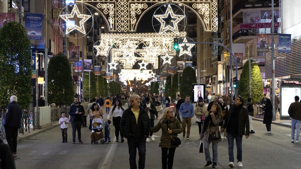 Las peatonalizaciones por Navidad vuelven a la ciudad de Alicante.