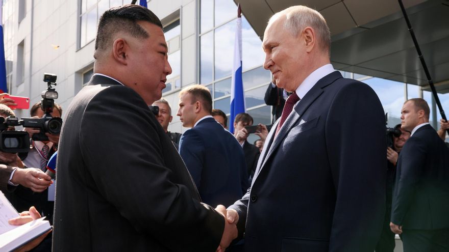 Kim Jong-un i Putin reunits a Rússia