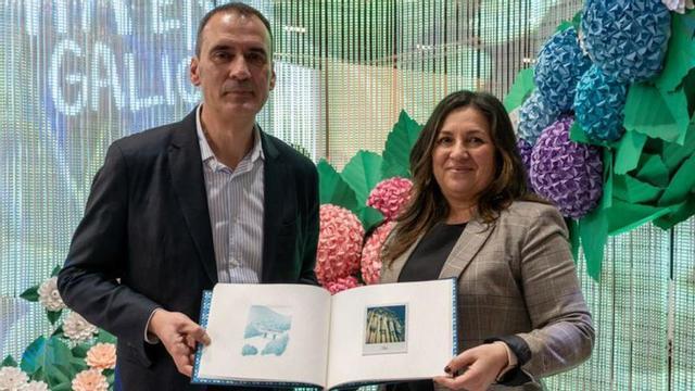 Enrique Cabaleiro y Ana Núñez, en Fitur. | D.P.