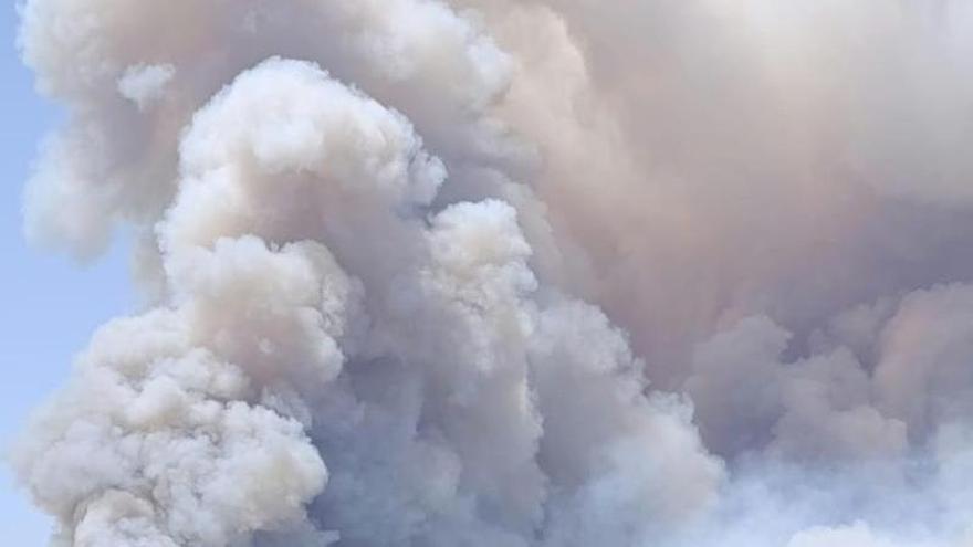 El testimonio de los vecinos aislados por el incendio de Huesca y sin dormir para ayudar en la extinción: "Daba terror ver cómo los pinos ardían como antorchas"