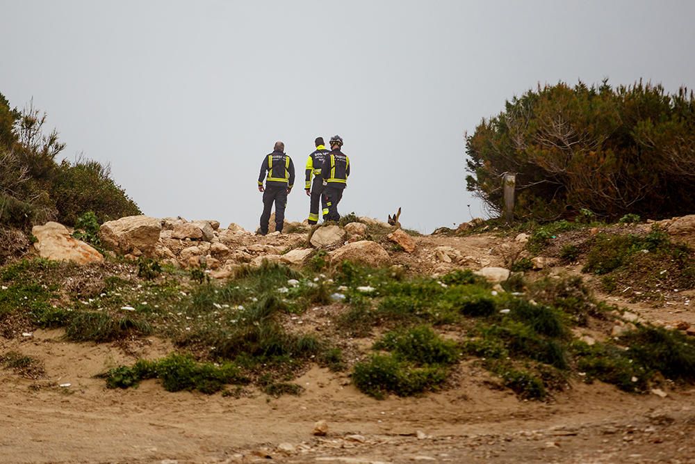 Operativo de búsqueda de un joven en Portinatx