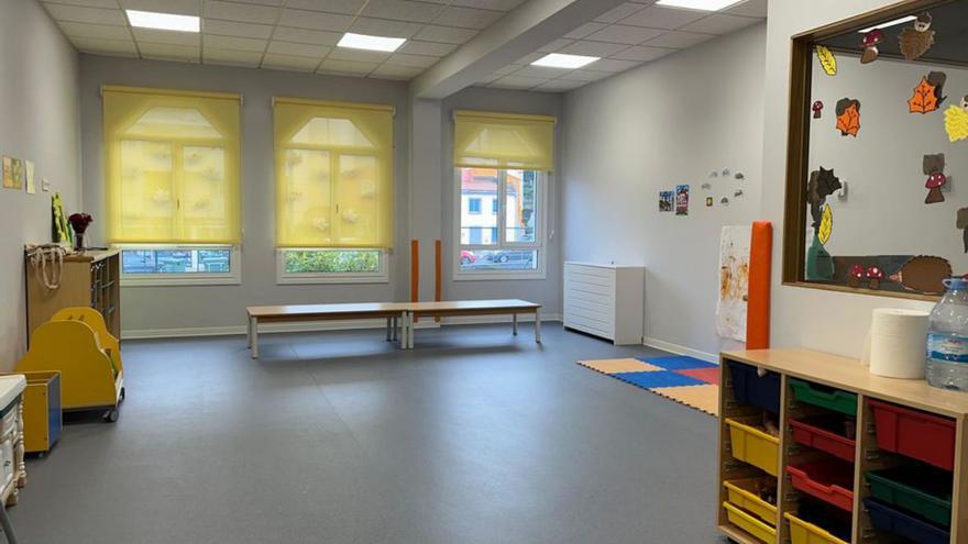 Interior de la escuela infantil A Ceboliña.