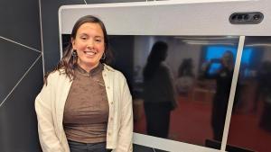 Meritxell Toribio conductora del NitBus desde hace siete años, explica las situaciones de acoso machista que se encuentra a menudo durante su jornada laboral.