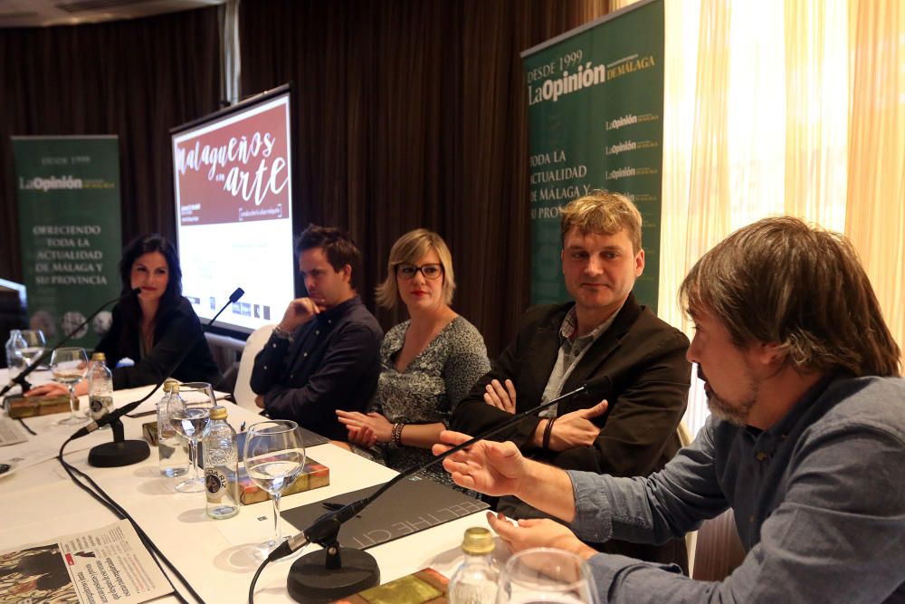 Virginia DeVirginia deMorata, Salva Reina, Noemí Ruiz y Tomás GaMorata, Salva Reina, Noemí Ruiz y Tomás García fueron los primeros participantes de estas jornadas culturales organizadas por La Opinión