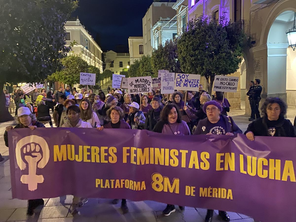 Manifestación de Mérida.