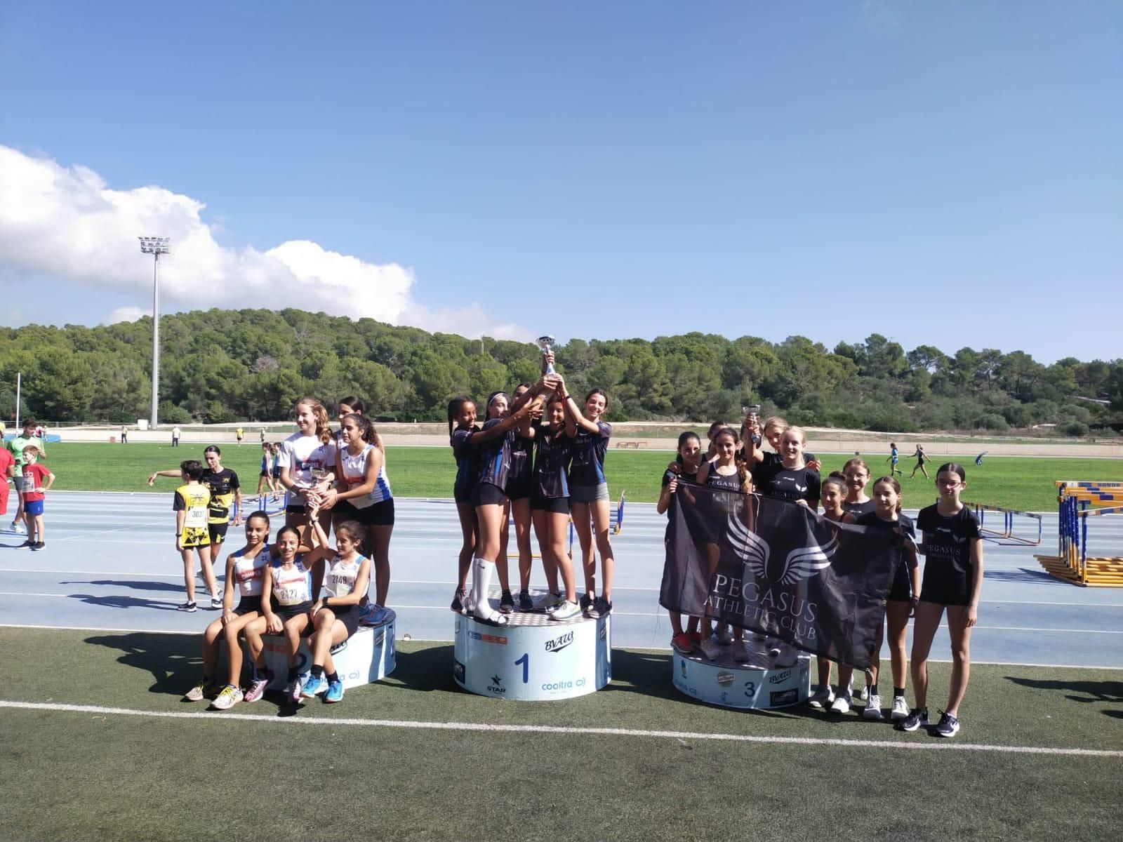 Los podios del Campeonato de Mallorca sub-12 y sub-14