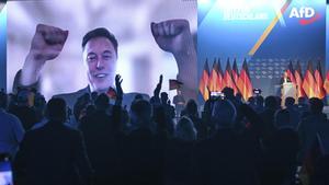 Elon Musk aparece en vídeo en un acto de campaña de extrema derecha alemana