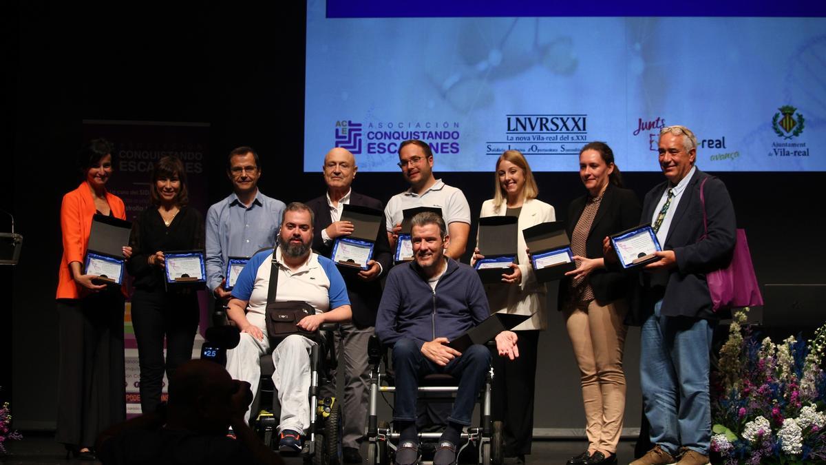 Guirao junto a Unzué, entre otros participantes en el congreso científico 'Vila-real por la ciencia y la innovación'