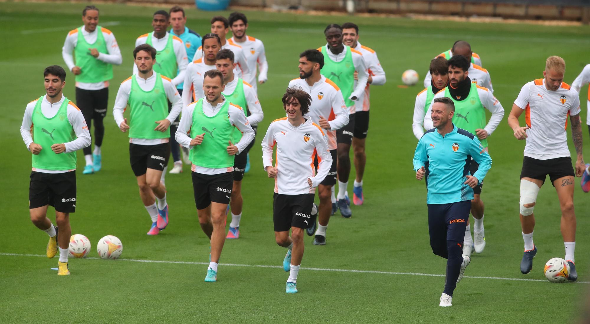 Así ha sido el entrenamiento de hoy del Valencia CF