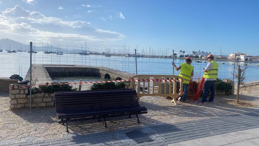 El ayuntamiento de Pollença frena el derribo sin licencia de un ‘mollet’ en el Port