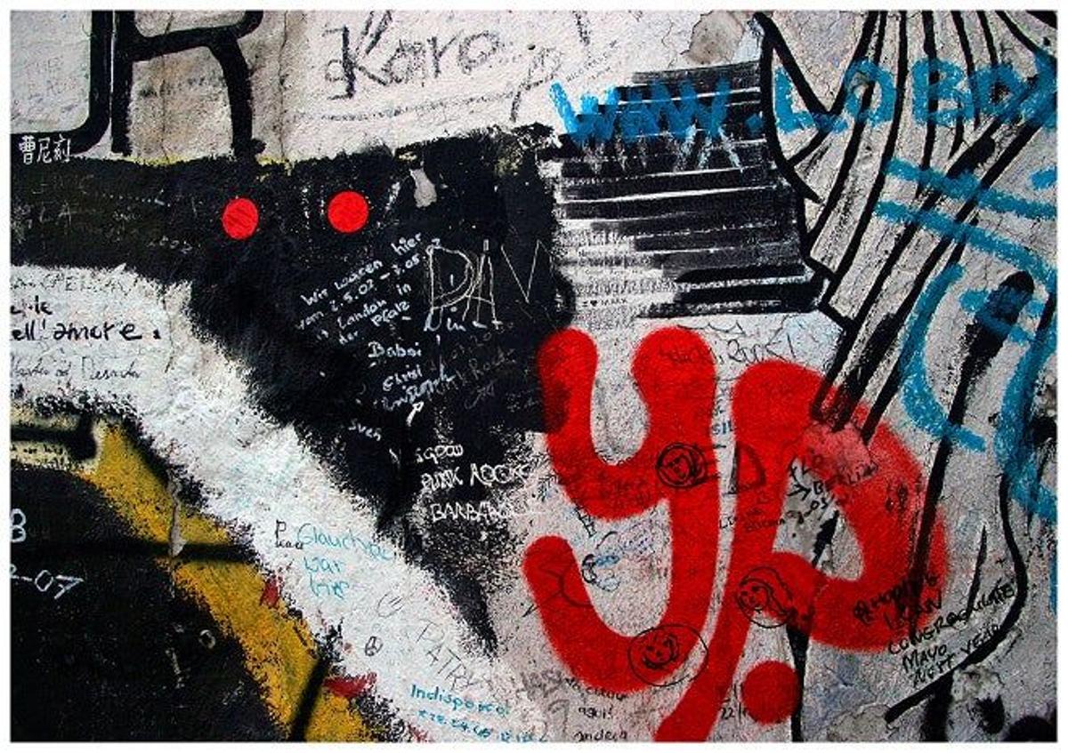 Pintadas en el Muro de Berlín