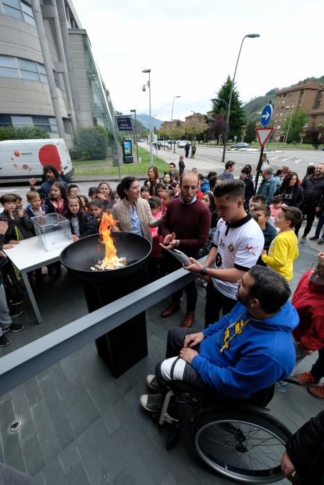 La antorcha olímpica llega a Mieres