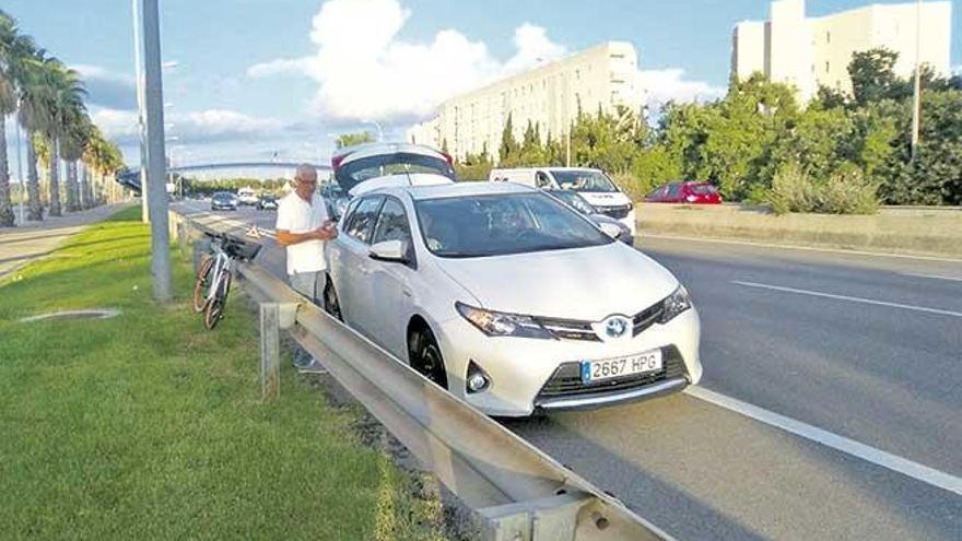 Denuncian el lanzamiento de piedras a la autopista