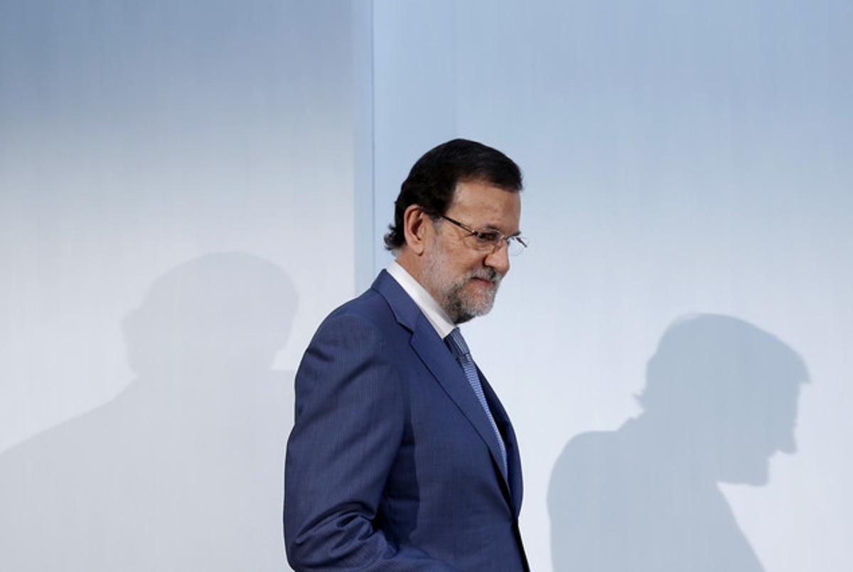 Mariano Rajoy, en la clausura de l’assemblea anual de l’Institut de l’Empresa Familiar, el dilluns a Madrid.