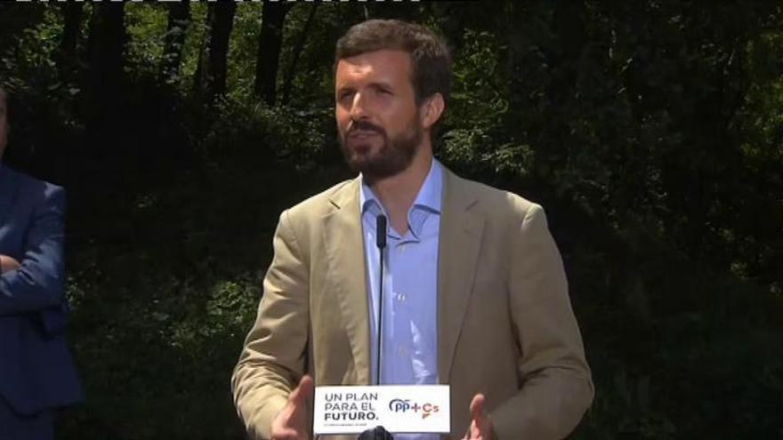 Casado lamenta la hipocresía y el cinismo de Sánchez