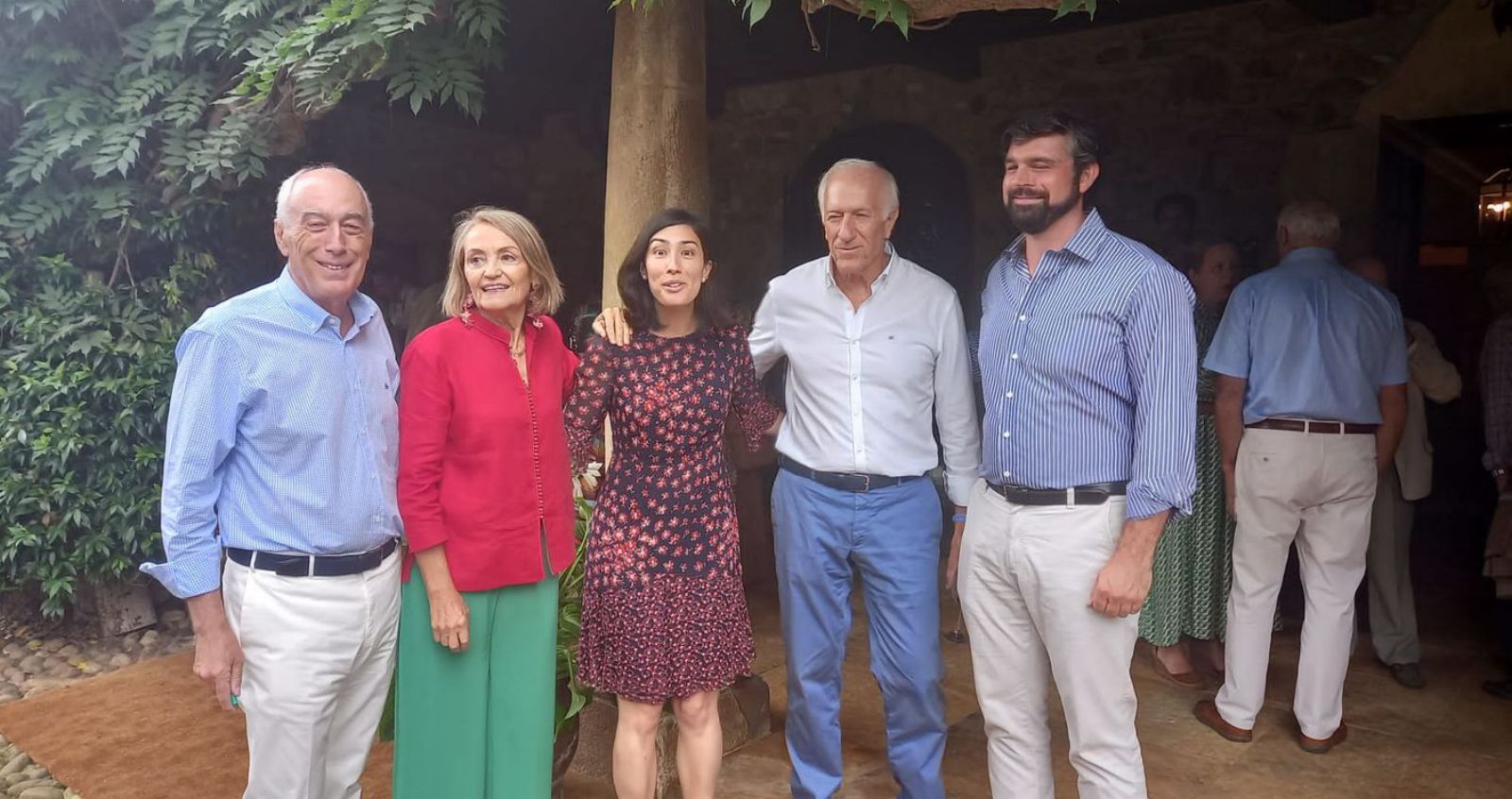 Por la izquierda, Manuel Villa Cellino, Felisa Atienza, Aurora Villa Cellino, Agustín Azparren y Gonzalo Villa Cellino. | M. V.