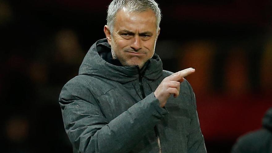 Mourinho, entrenador del Manchester United // REUTERS