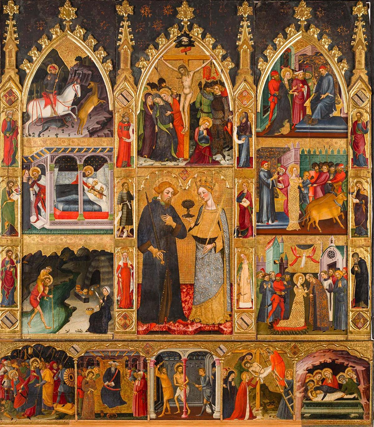 Retablo de San Julián y Santa Lucía. Pere Serra y Jaume Serra.