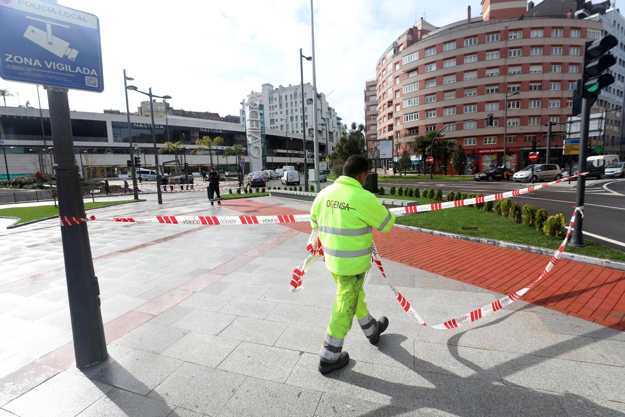 EN IMÁGENES: La nueva plaza de la Cruz Roja de Oviedo ya está abierta al público