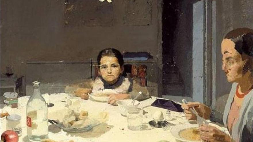 &#039;La cena&#039;, de Antonio López. 1971-1980.