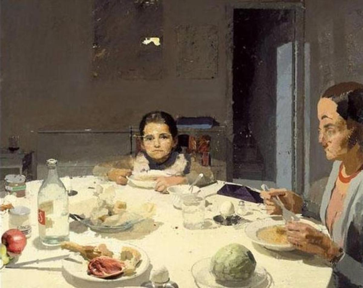 'La cena', de Antonio López. 1971-1980.