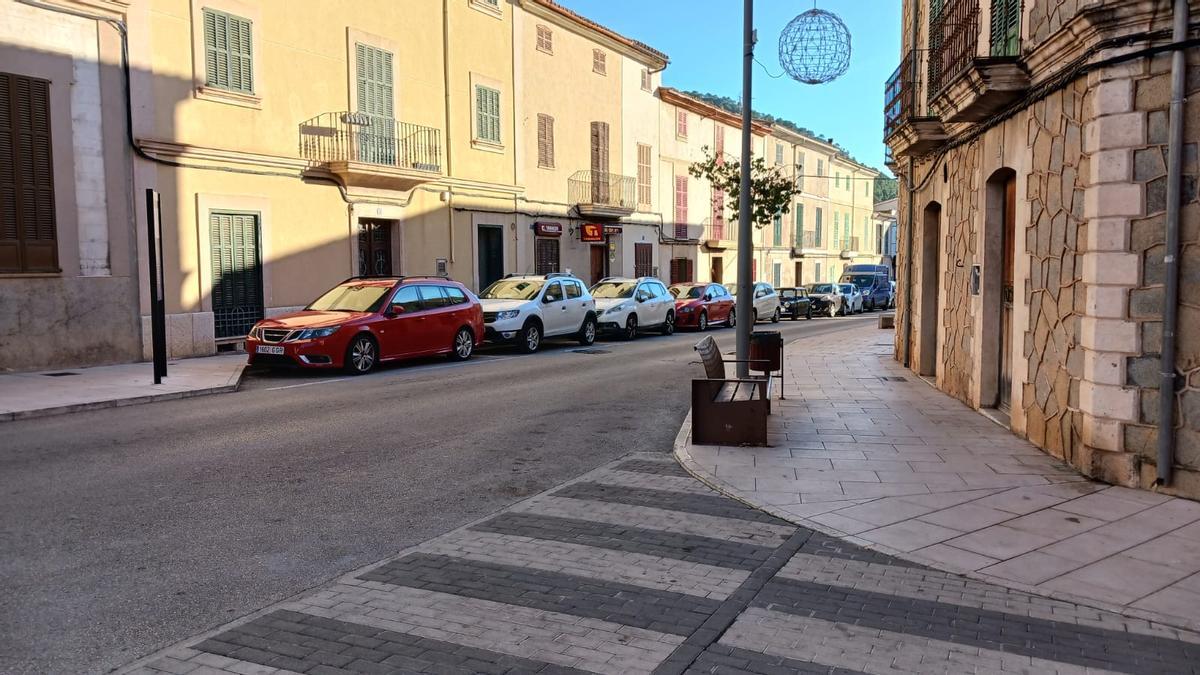 Lugar donde ocurrió el intento de homicidio, en la Avenida Juan Carlos I de Andratx