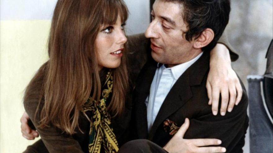 Jane Birkin y Serge Gainsbourg, la icónica pareja del pop francés.