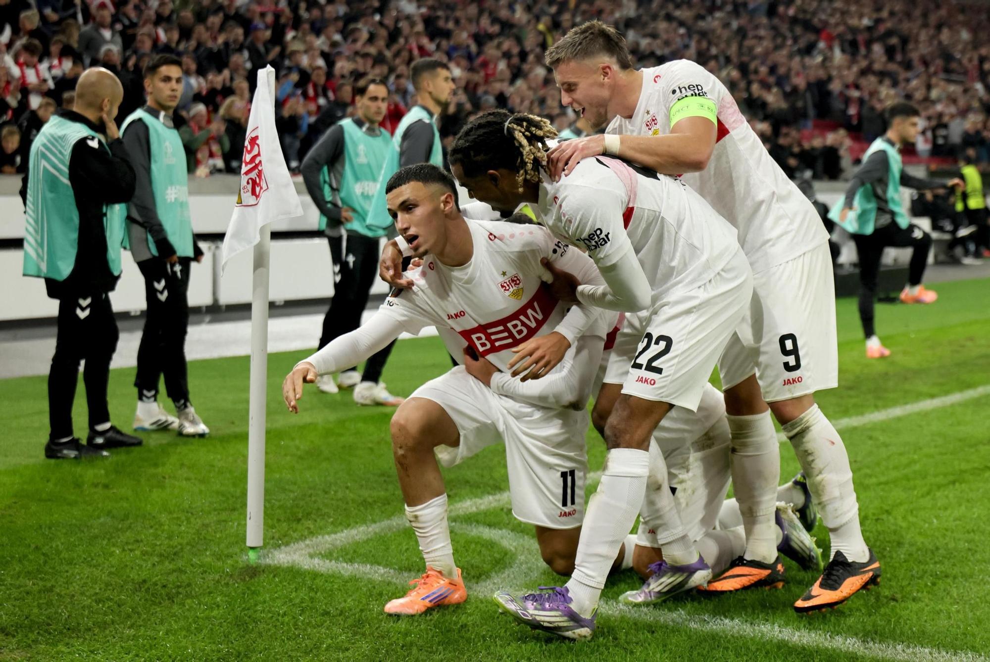 Las imágenes del debut del Celta en Europa League, frente al Stuttgart