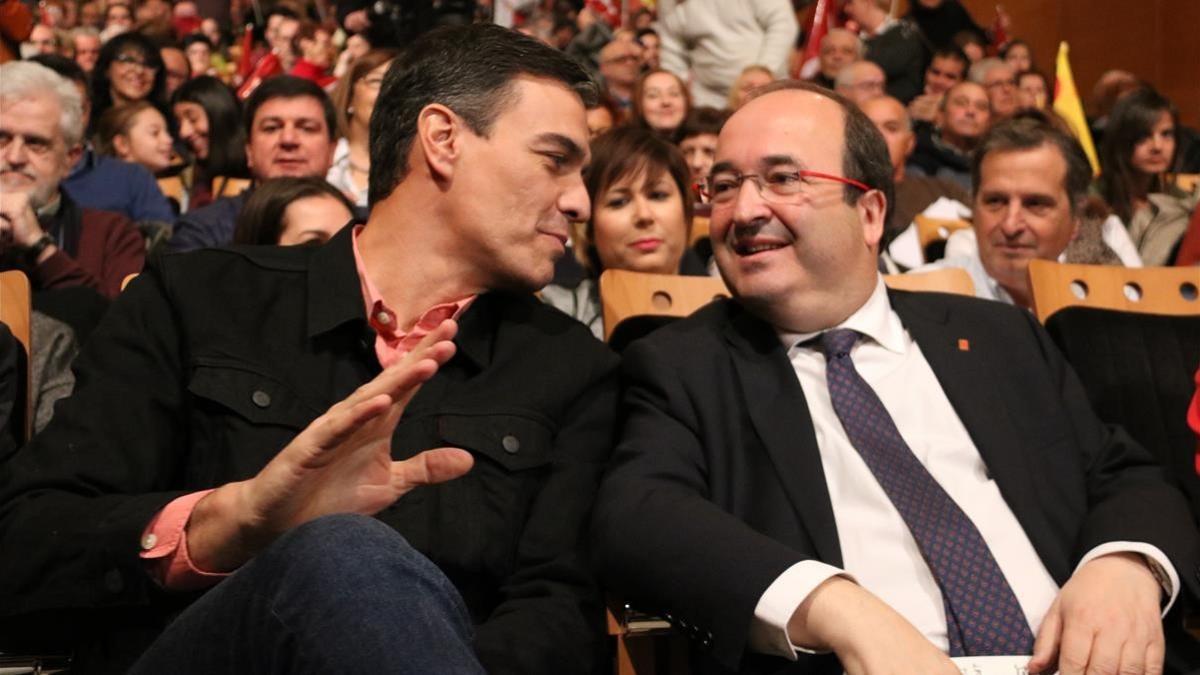 Pedro Sánchez y Miquel Iceta