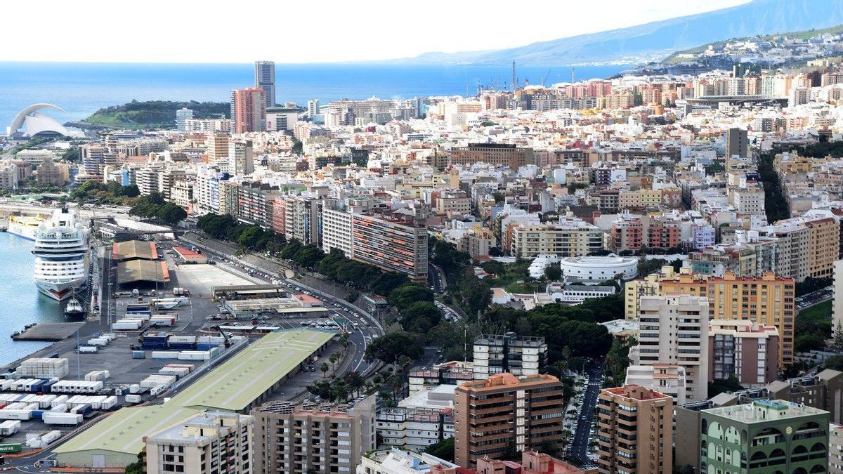 Panorámica de Santa Cruz de Tenerife.