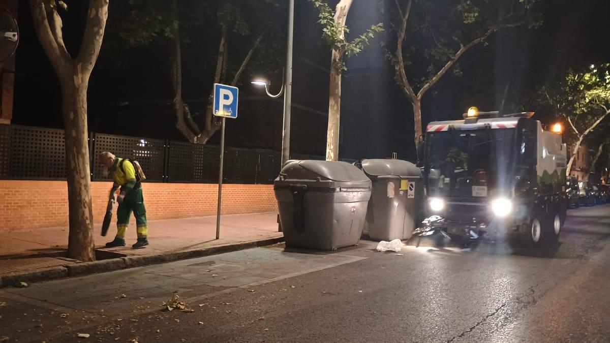 Recinto Ferial de Alcalá de Henares tras la labor especial de limpieza tras nueve días de fiestas
