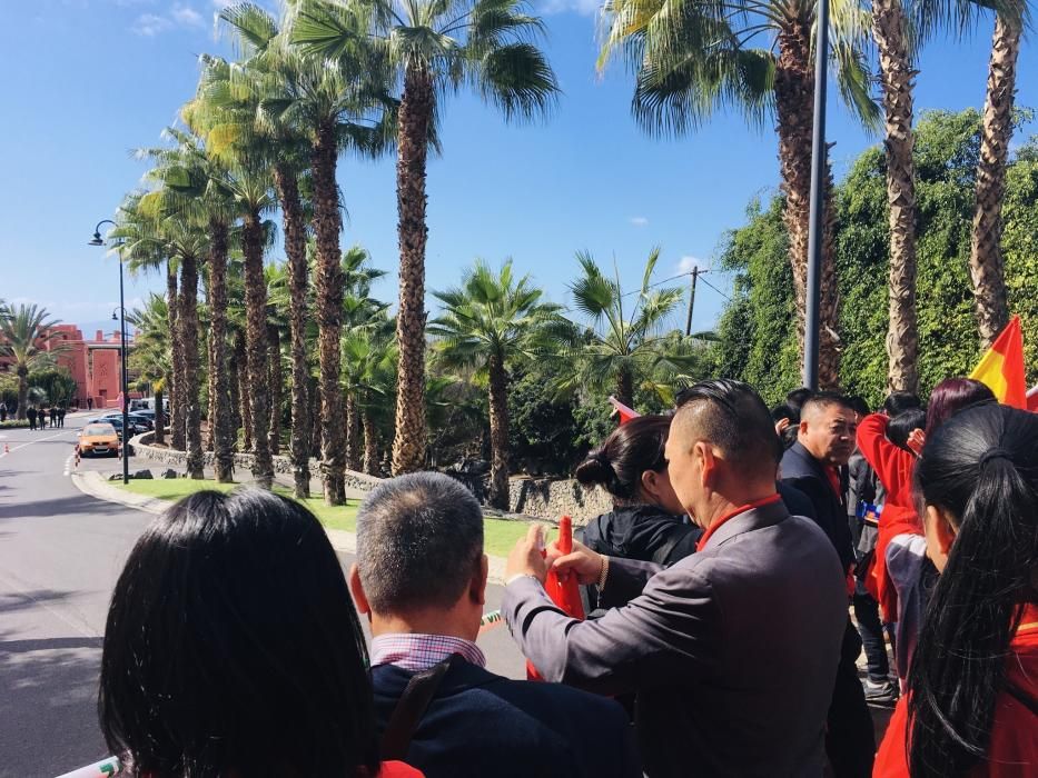 Visita del presidente de China a Tenerife.