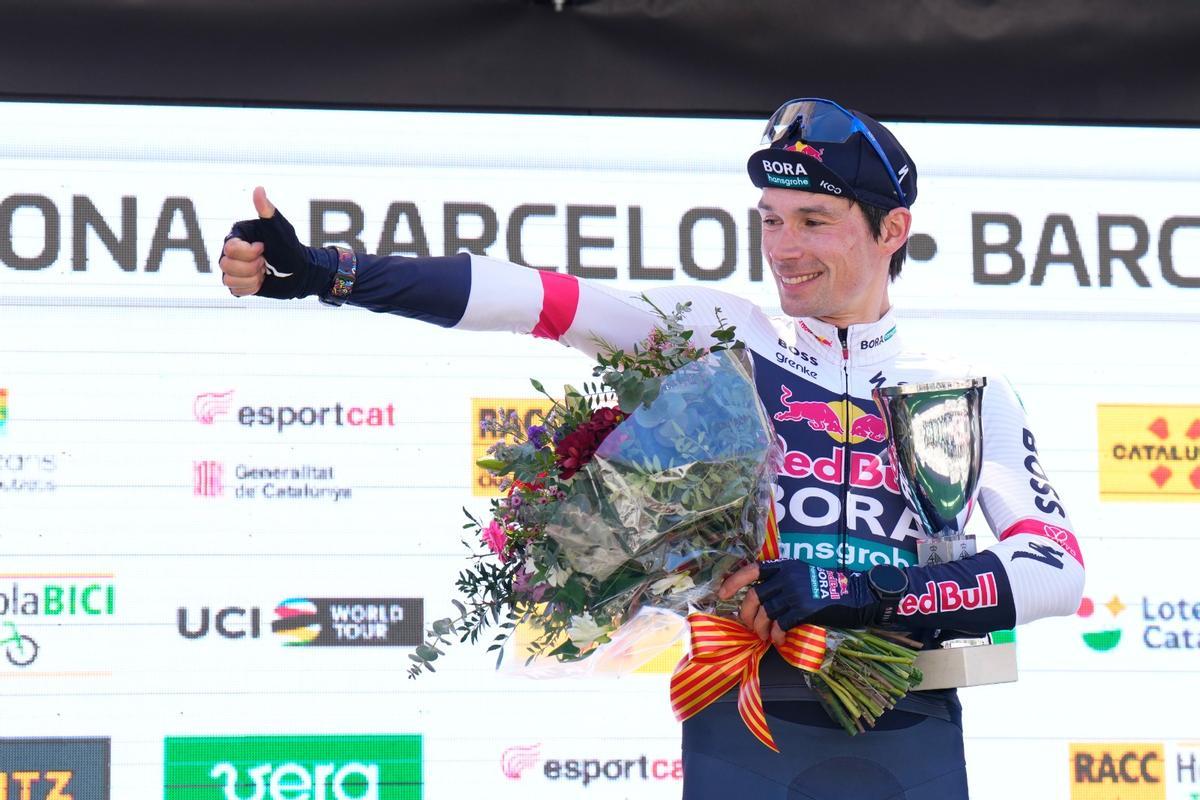 El esloveno Primoz Roglic, ganador de la Volta de 2025.