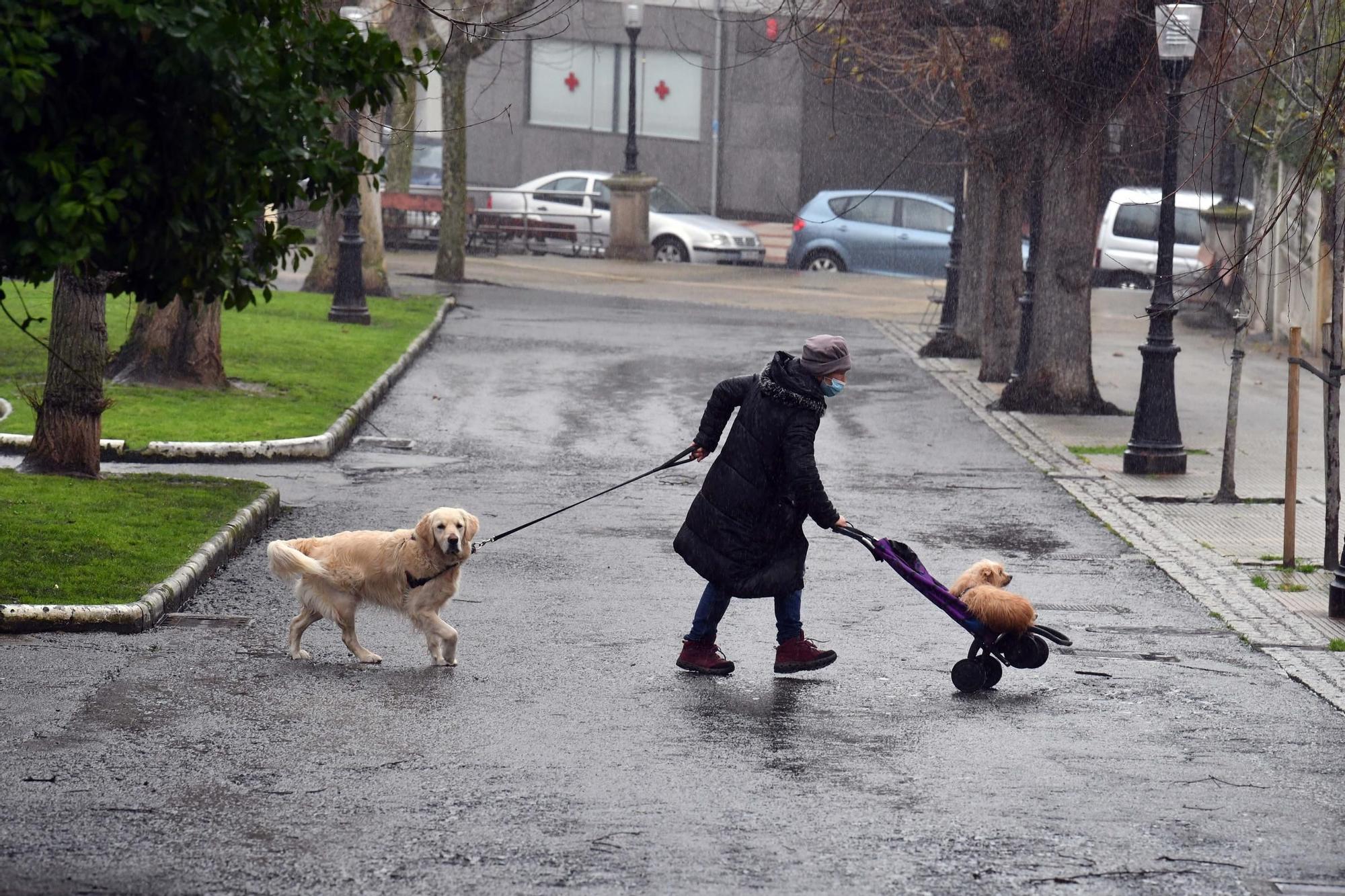 A Coruña inicia con lluvia la última semana de enero