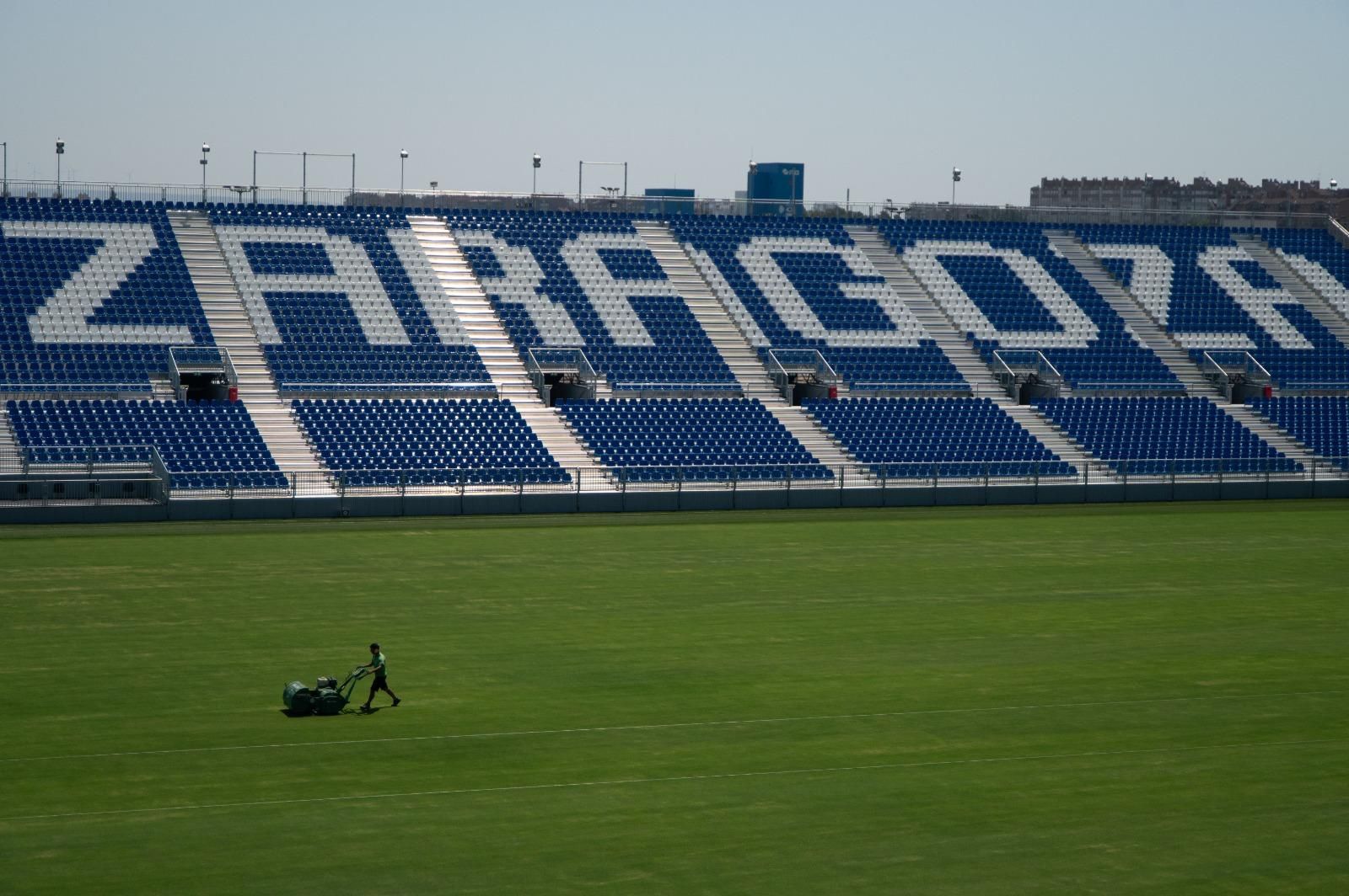 En imágenes | Así está el Ibercaja Estadio a pocos días de su inauguración en un amistoso