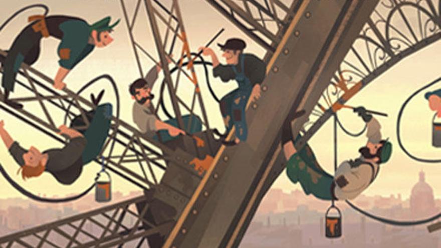 La Torre Eiffel, en el doodle de Google.