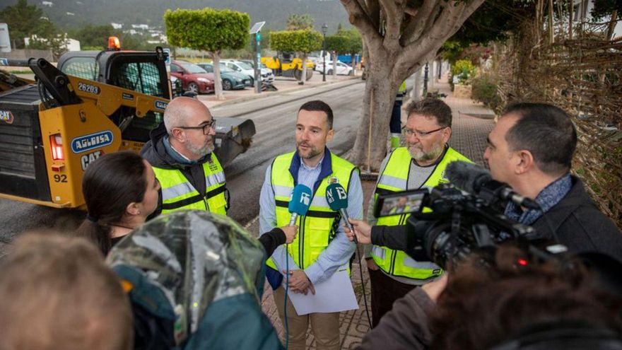 Iniciados los trabajos de mejora de la carretera de es Cubells