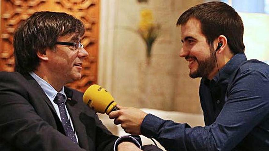 Carles Puigdemont, entrevistat per Catalunya Ràdio