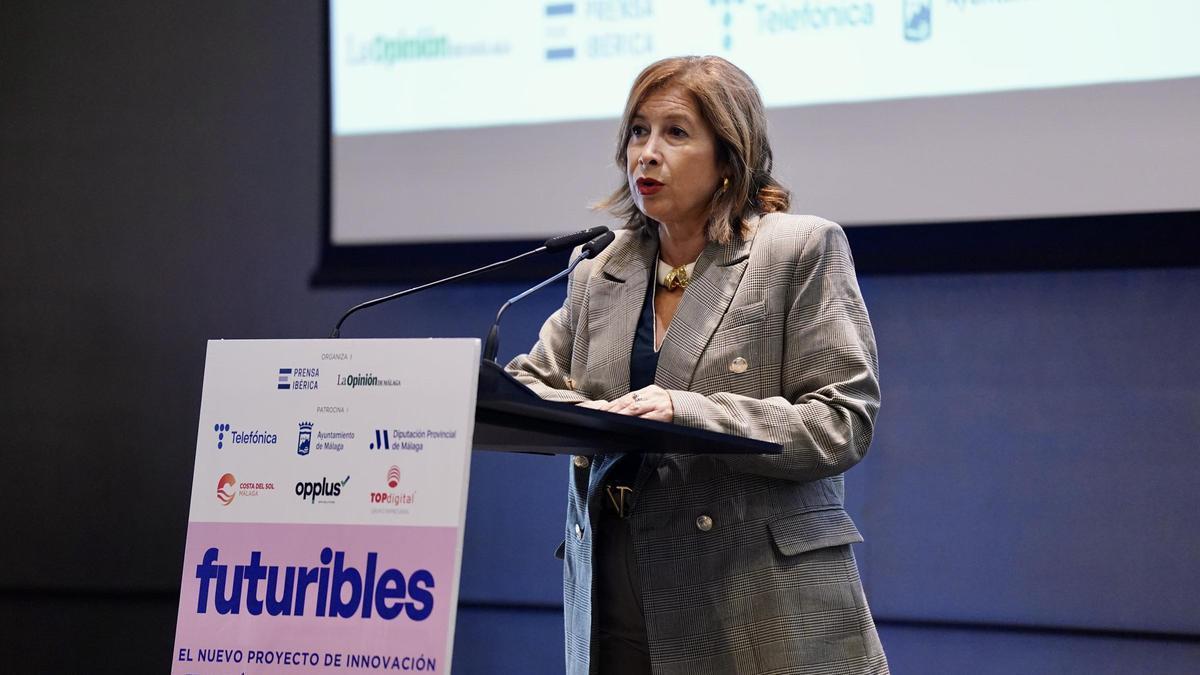 Gemma del Corral, delegada de Turismo de la Junta en Málaga, intervino entre las dos mesas redondas de la jornada