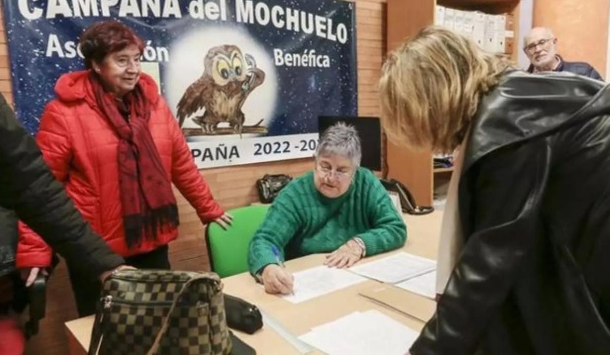 Despacho provisional del Mochuelo, en una edición pasada de la campaña.