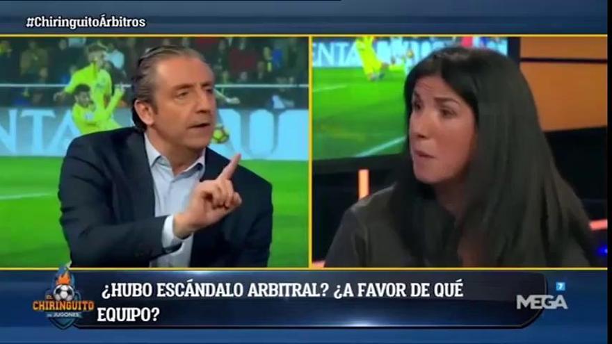 Gran bronca: Cristina Cubero retrata a Pedrerol en El Chiringuito