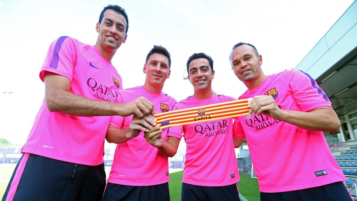 Busquets, Messi, Xavi e Iniesta, el mejor centro del campo de la historia