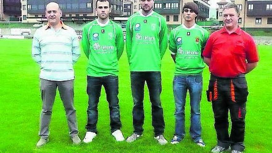 Juan José Fernández, presidente; Sergio Labrado, Dani Martino, Jorge Fernández y Luis Alberto González, vicepresidente.