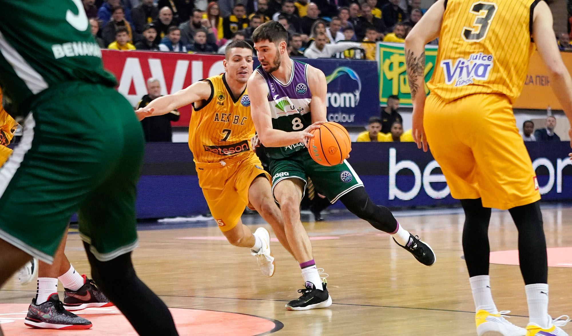 El AEK de Atenas - Unicaja, en imágenes