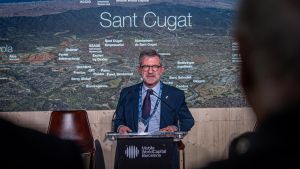 El alcalde de Sant Cugat en el Mobile World Congres