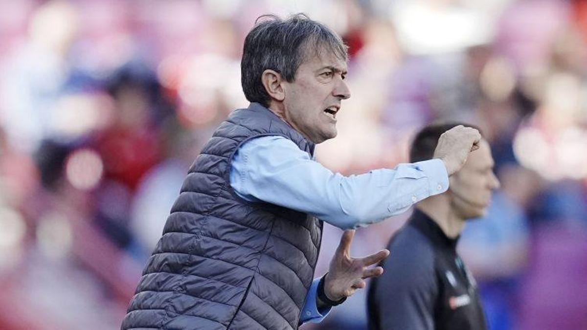 Pacheta, durante el partido de este sábado.