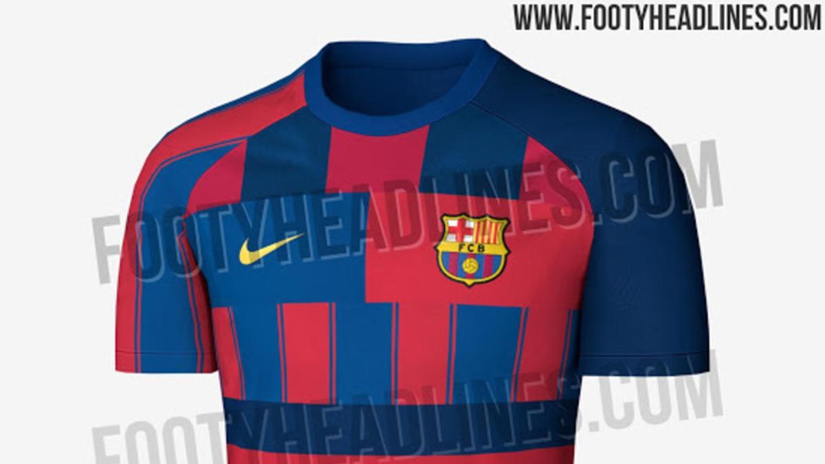 Así es la camiseta filtrada del FC Barcelona