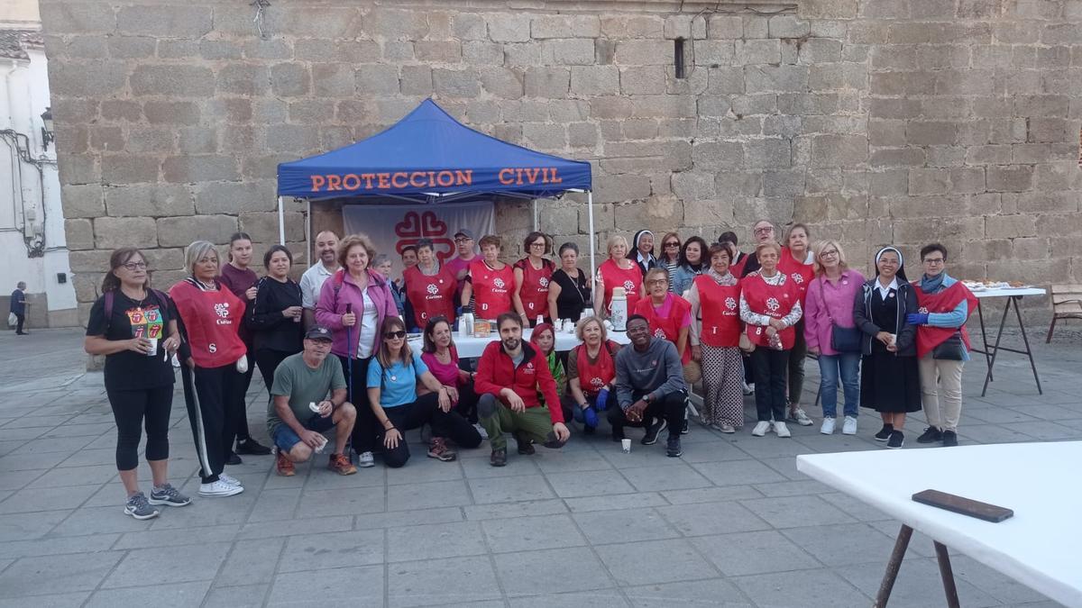 Una actividad celebrada, recientemente, por miembros de Cáritas.