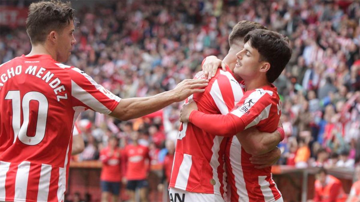 Resumen y goles del Sporting - Andorra (5-2) partido de la jornada 39