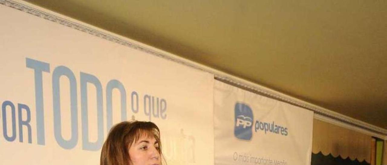 Lourdes Ucha aspira a revalidar la Alcaldía de Meaño. // Noé Parga